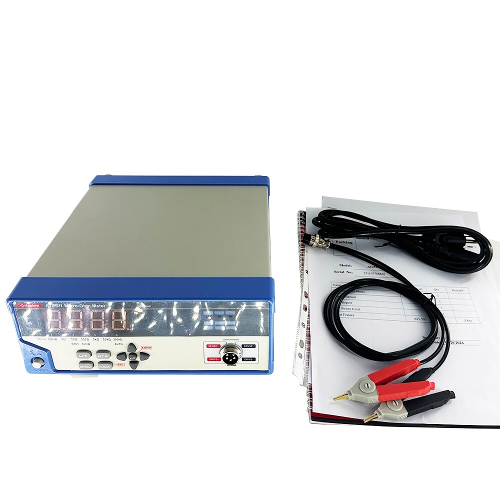 Digital Low Ohm Meter Mega Meter Display Resistance Meter Range 10μΩ～200kΩ