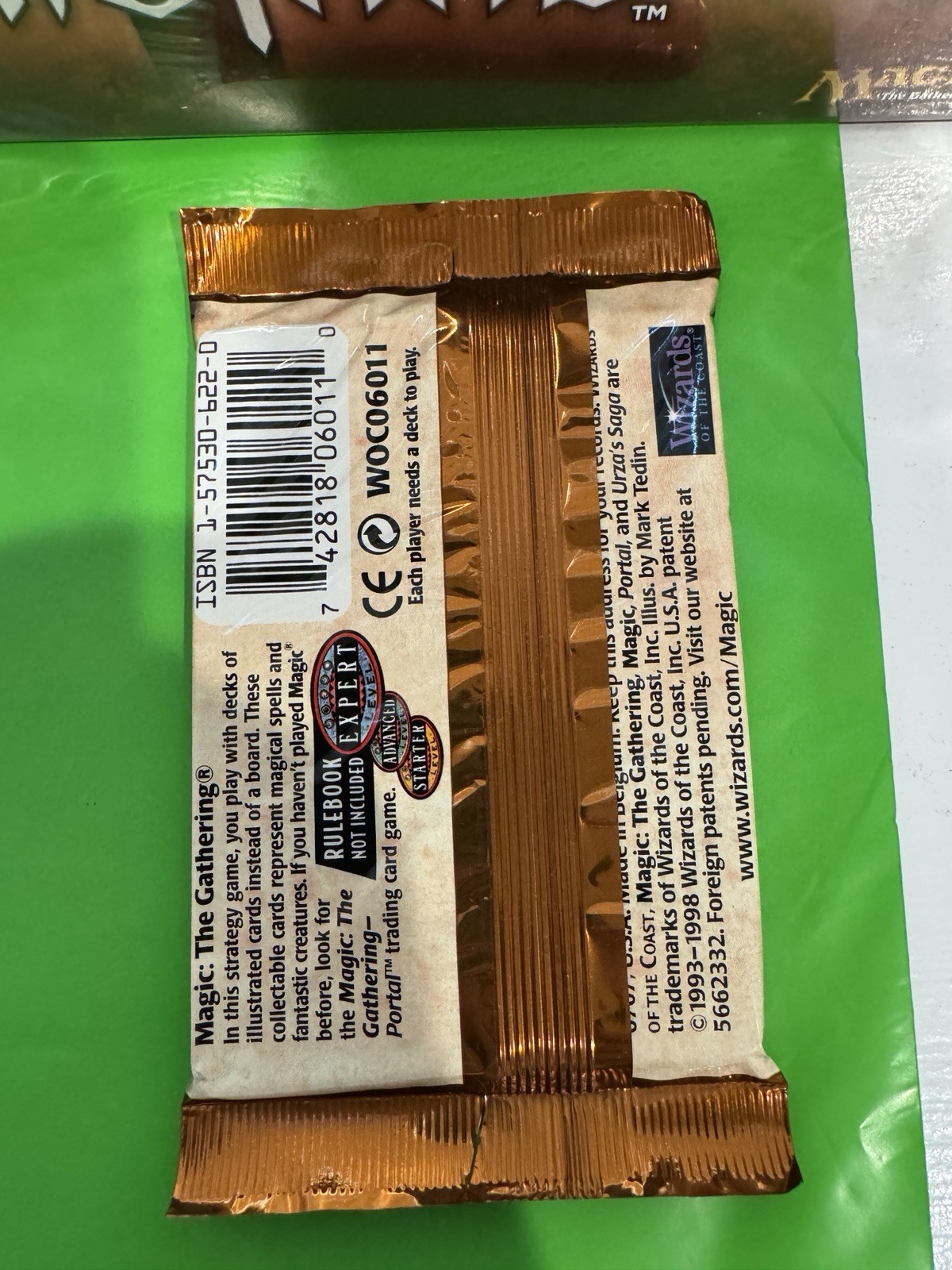 Magic The Gathering booster packs “Gathering The Magic Booster” Bags GREEN