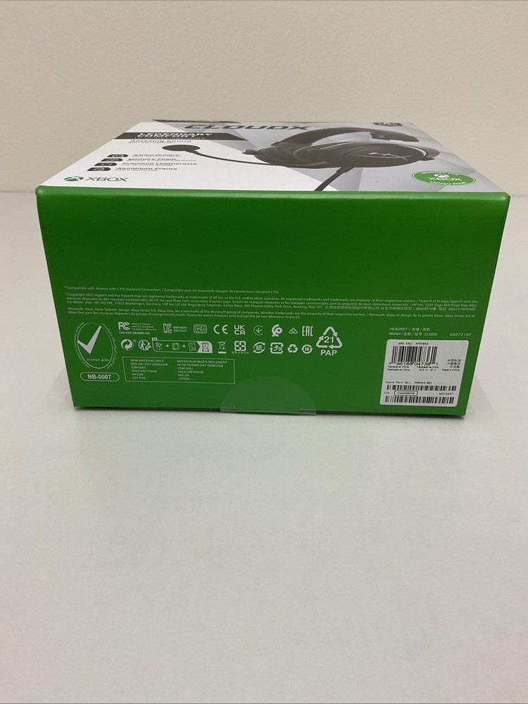 Hyper CloudX Gaming Headset (Black-Silver) - Xbox T34-23