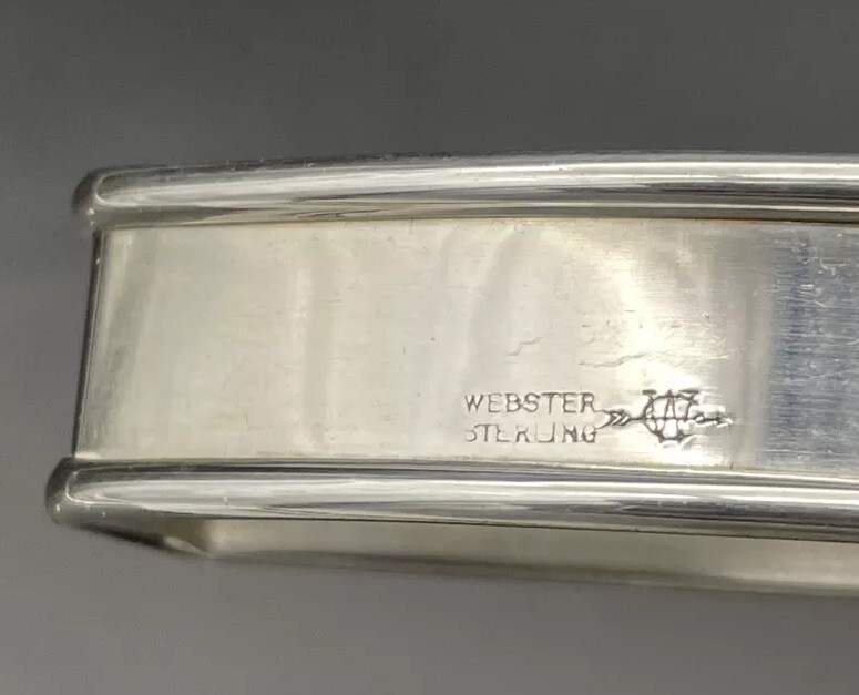Sterling Silver Napkin Ring Engraved Name “ELINOR” Webster