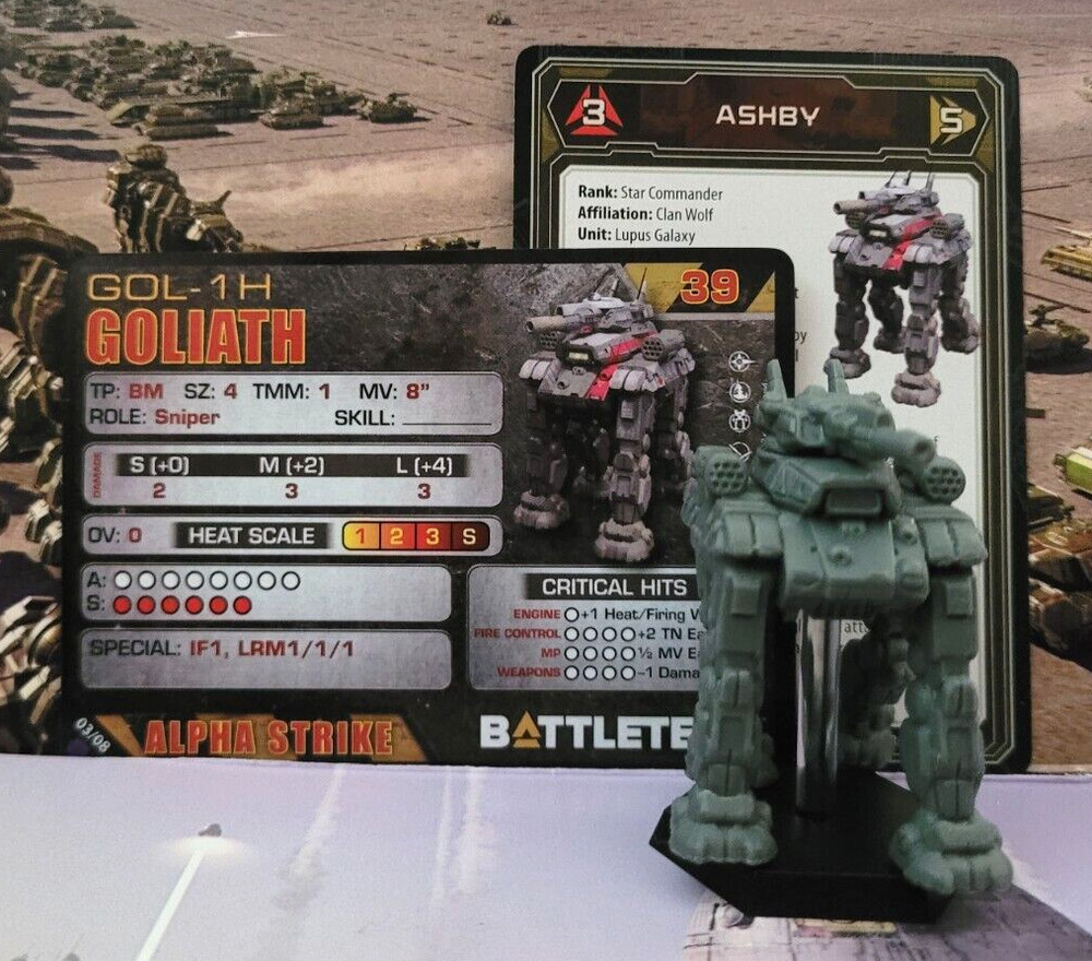 Battletech Goliath Mech Assault Lance Inner Sphere Miniature