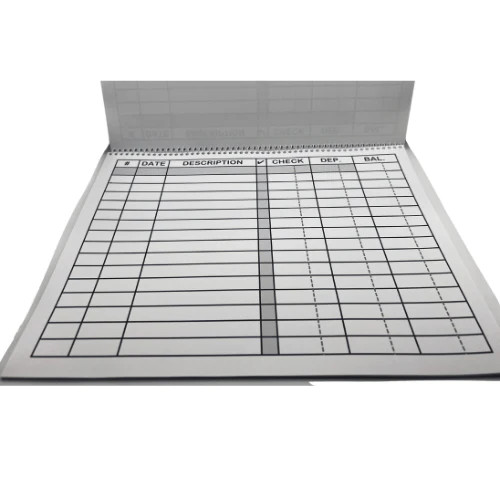 Large Print Check Deposit Register