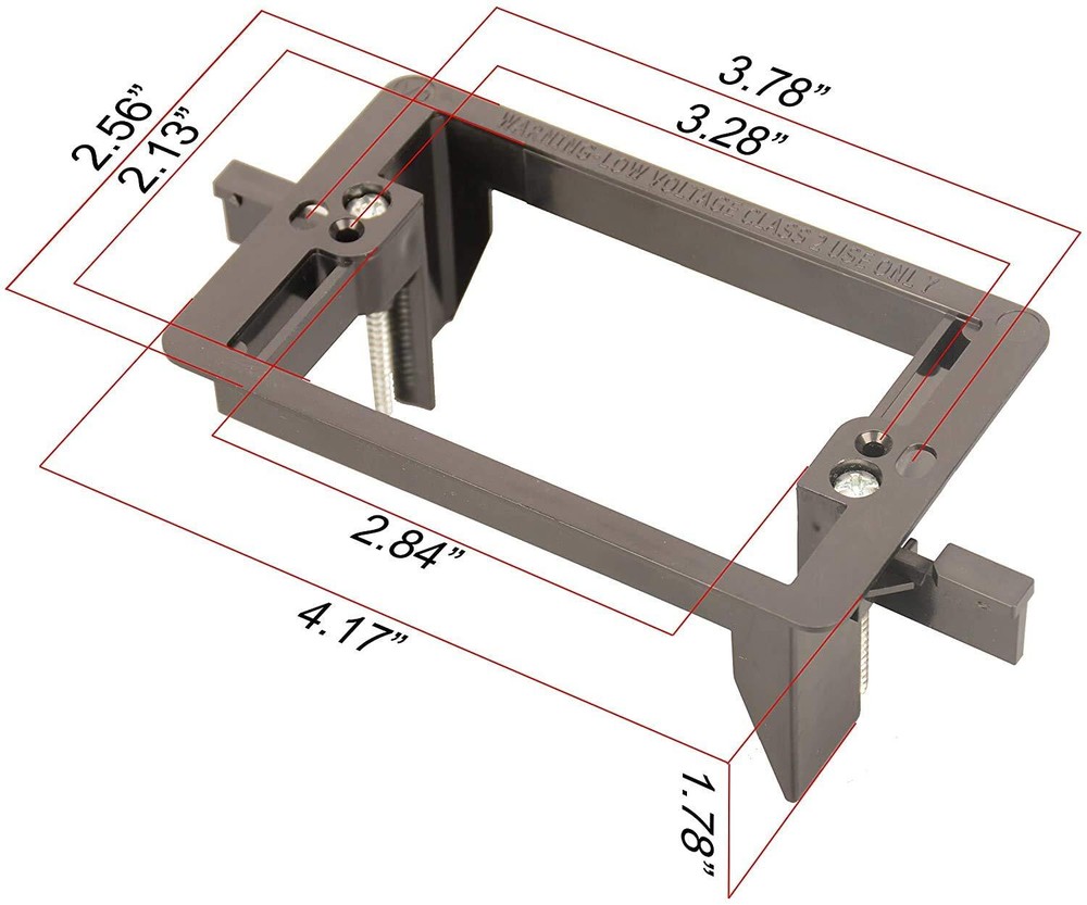 Single Gang Low Voltage Mounting Bracket 10 Pack Wall Plate Mounting Bracket For