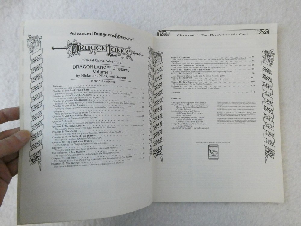DRAGONLANCE CLASSICS VOLUME I 1991 TSR