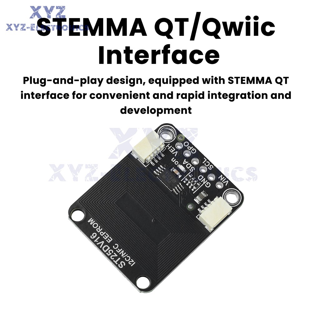 ST25DV16K I2C RFID Dynamic Tag Module Compatible with STEMMA QT/Qwiic Interface