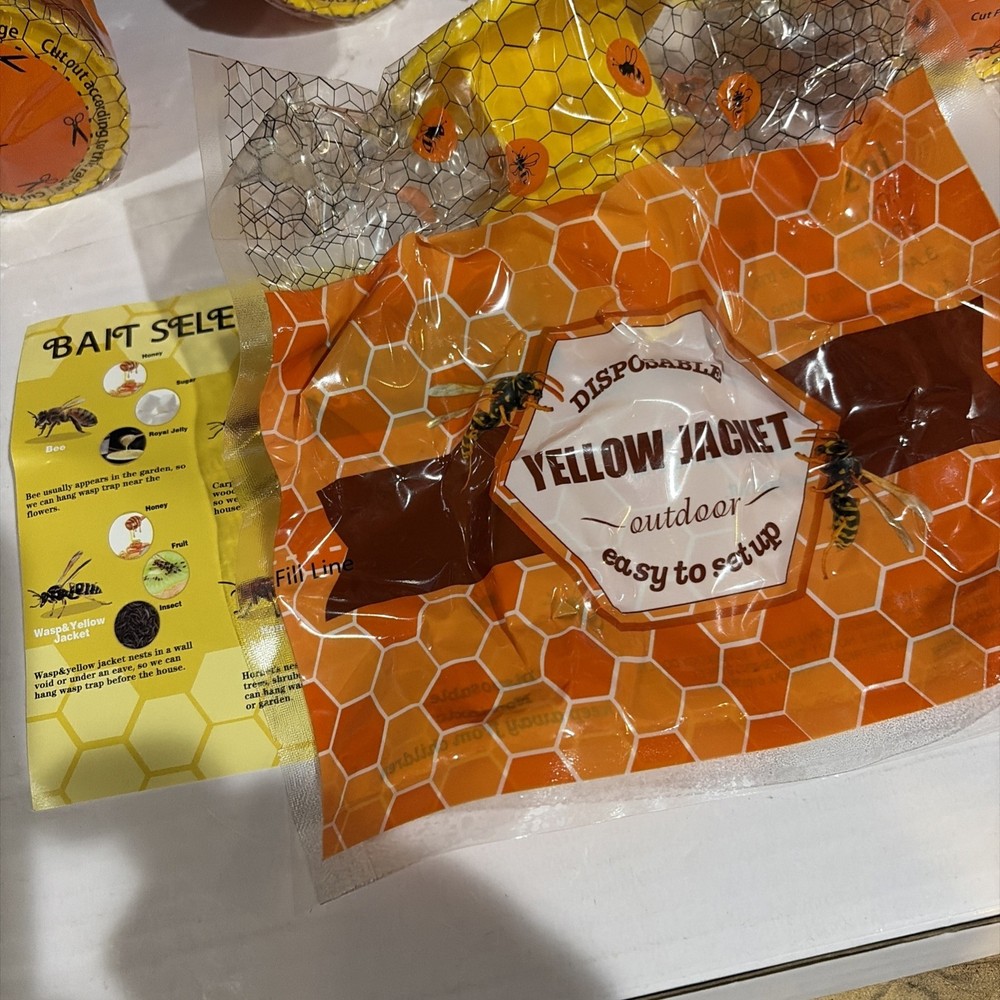 Effective 5 Pack Hornet & Bee Traps - Safe Outdoor Insect Control Solution