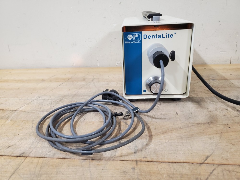 DentaLite DVI FO-150 Microscope Halogen Light Source Illuminator With Cable