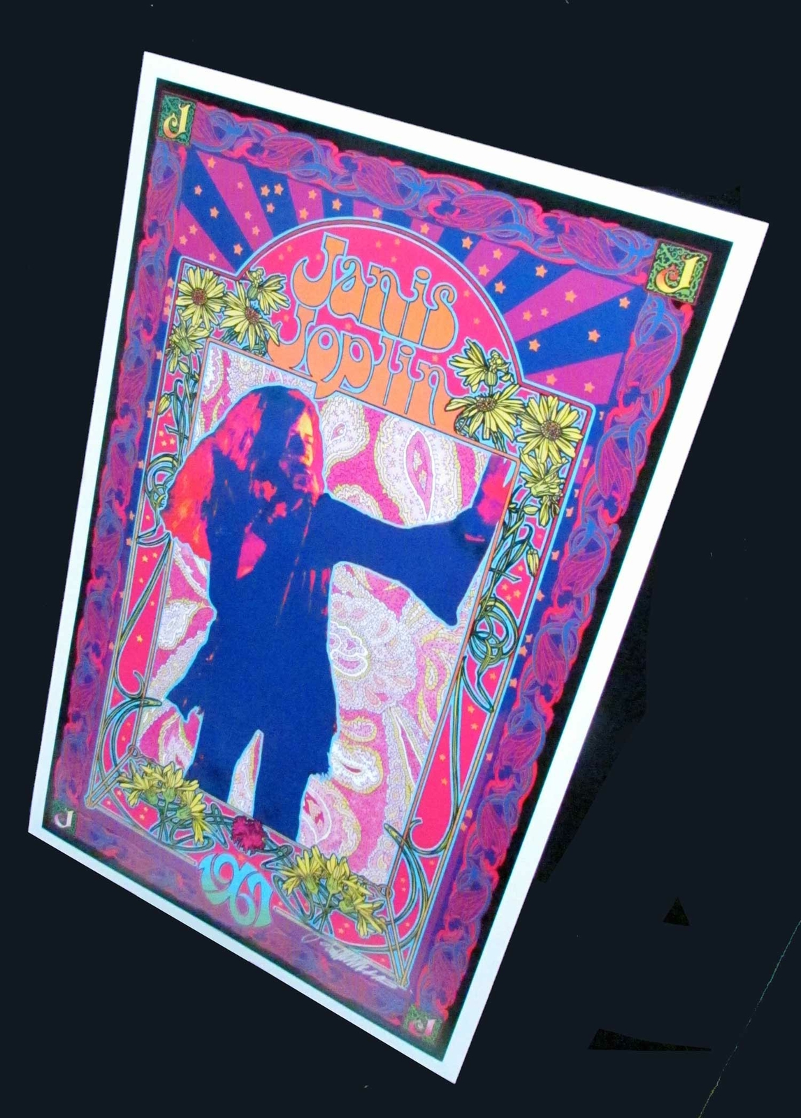 Janis Joplin Poster Psychedelic Explosion Original Litho Hand-Signed Bob Masse