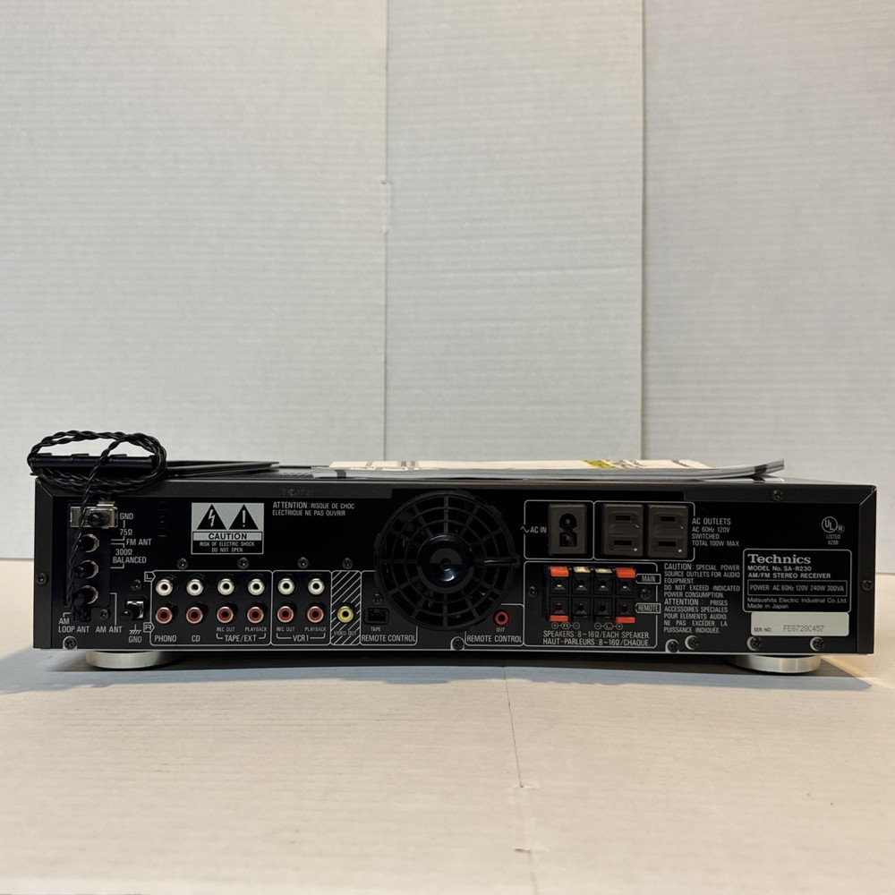 Technics SA-R230 Vintage Stereo Receiver TESTED WORKING
