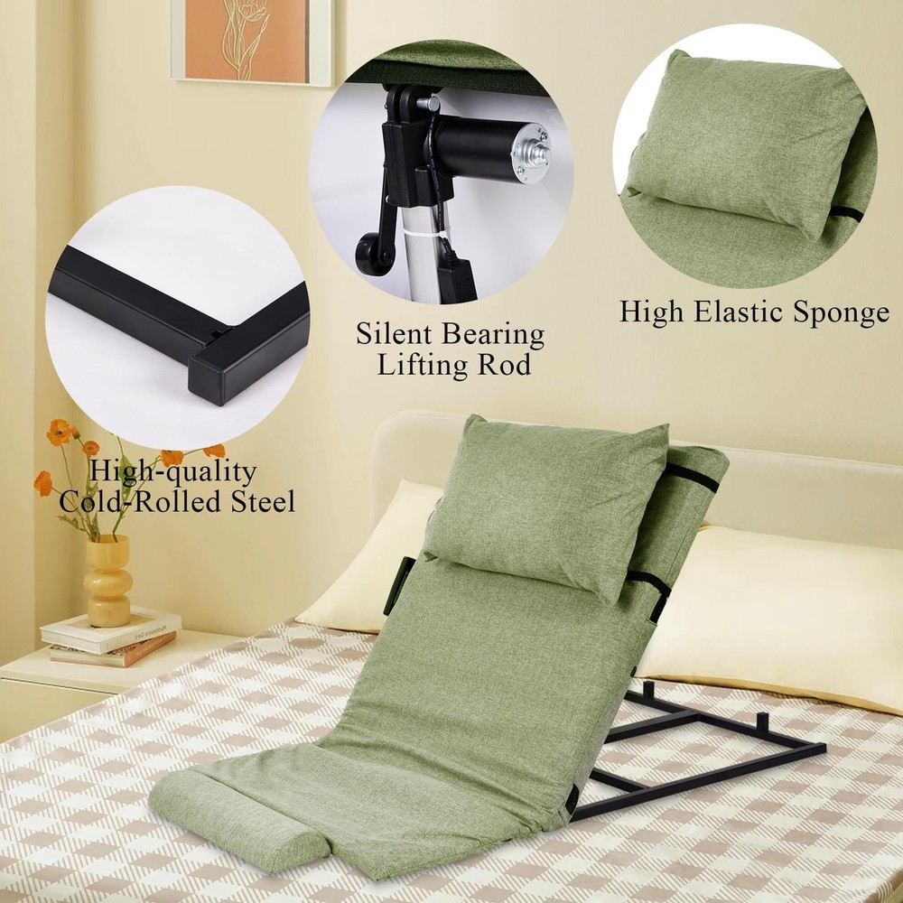 Electric Lifting Bed Backrest 2-80° Adjustable Back Rest Support For Elderly