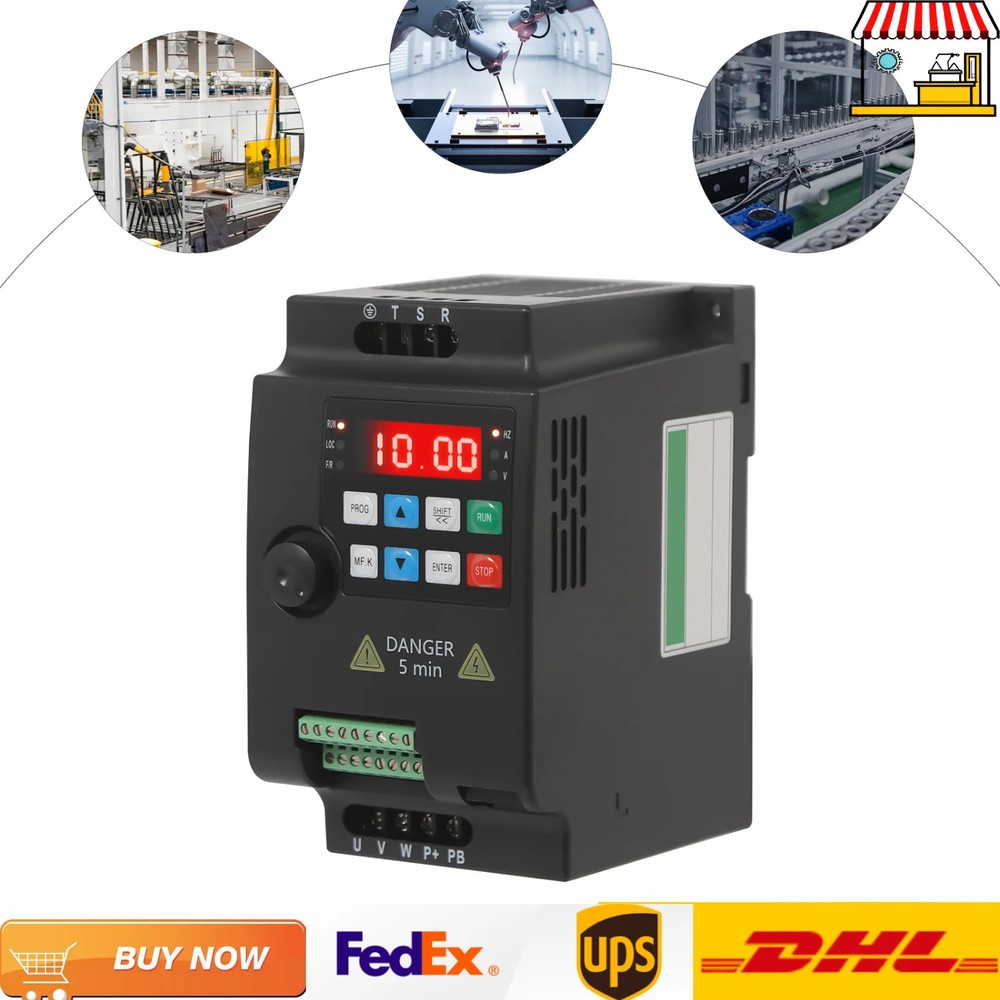 3 Phase Variable Frequency Drive| 2.2KW 3HP 10A CNC VFD Converter Speed Control