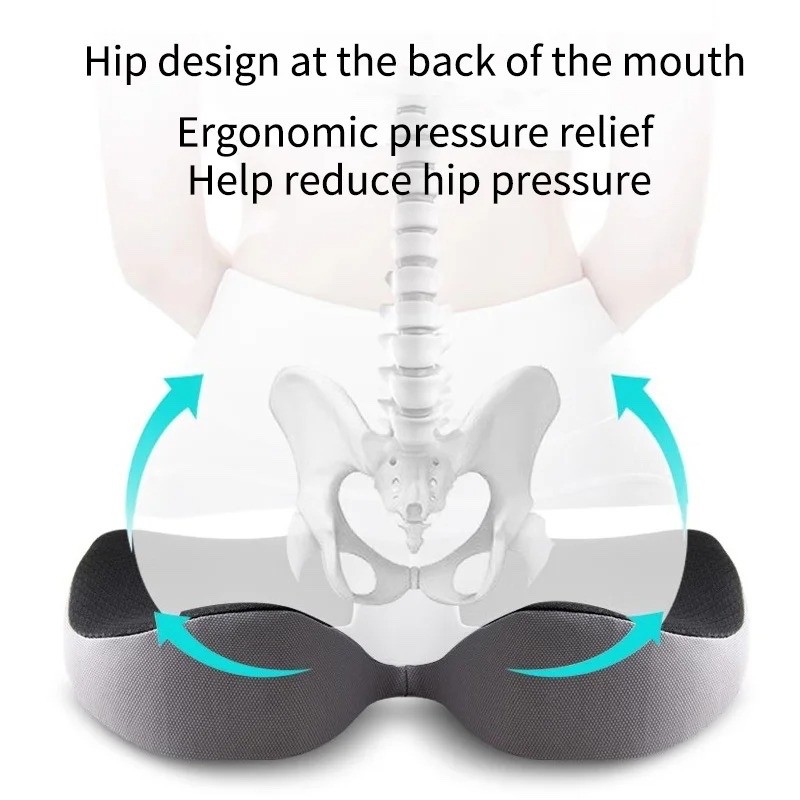 Memory Foam Prostate Cushion Tailbone Sciatica Back Pain Relief Comfy Car Seat