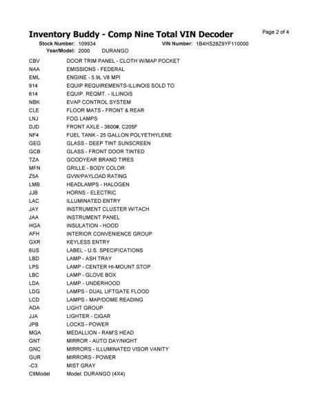 Dash Panel Fits 00 DURANGO 10290303