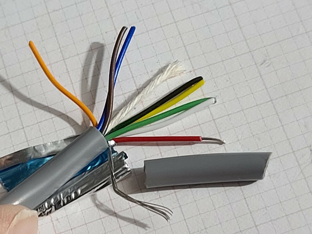 Belden 9538 24/8C EIA RS-232 Shielded Computer/Instrumentation Cable Gray /10ft