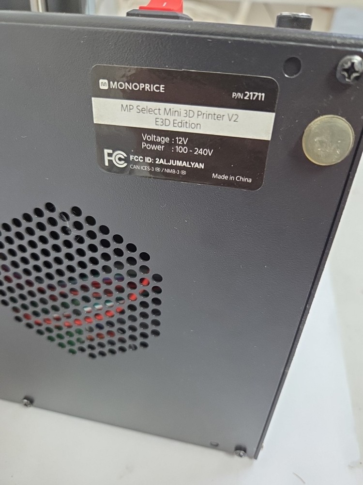 IIIP Monoprice MP Select Mini 3D PRINTER V2 E3D 21711- Works!