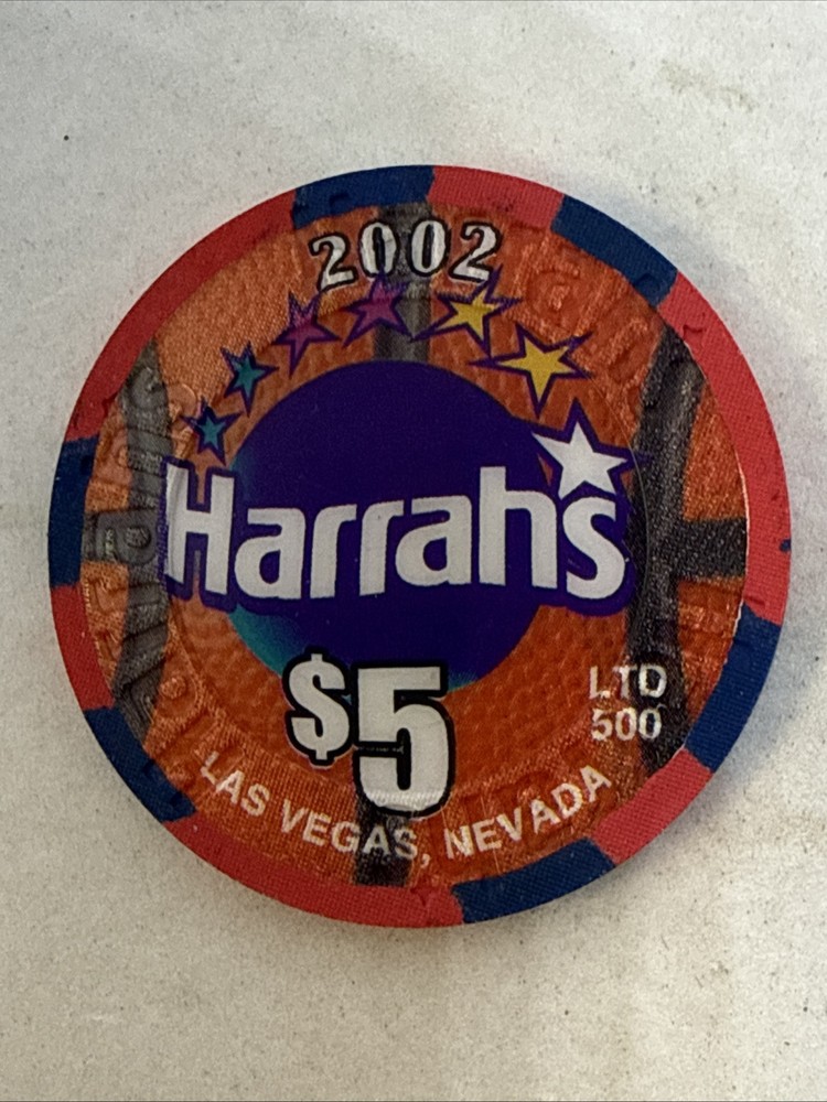 $5 Harrahs's Net Crazy Obsolete LV Mint, Never On A Table!!!