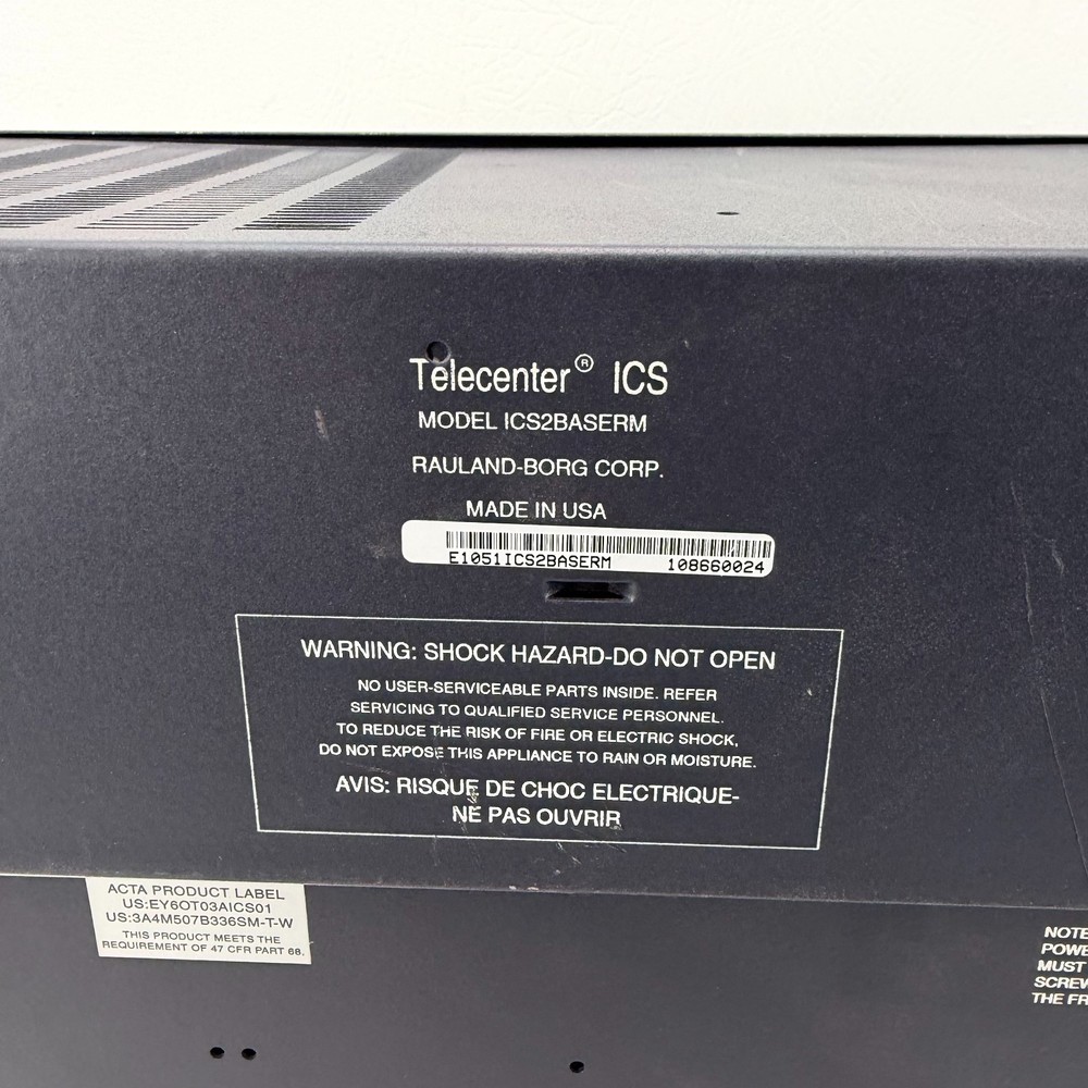 Rauland Borg Telecenter Fire Alarm Panel Relay ICS2BASERM