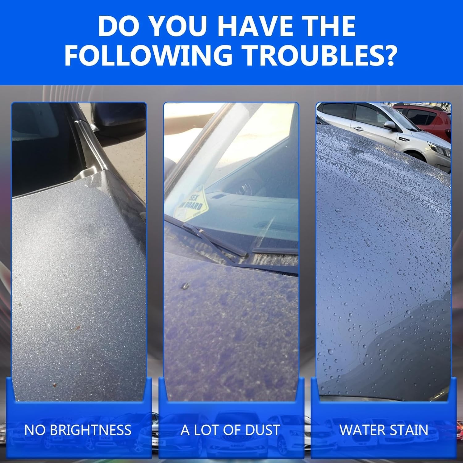 Sopami Car Coating Spray - 16.9 fl oz Waterless Ceramic Coating Car Wax (500ml)