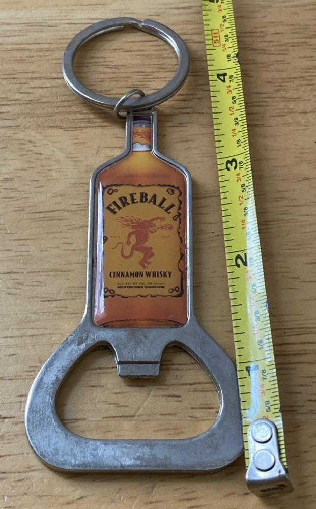 Fireball Cinnamon Whisky Opener Keychain