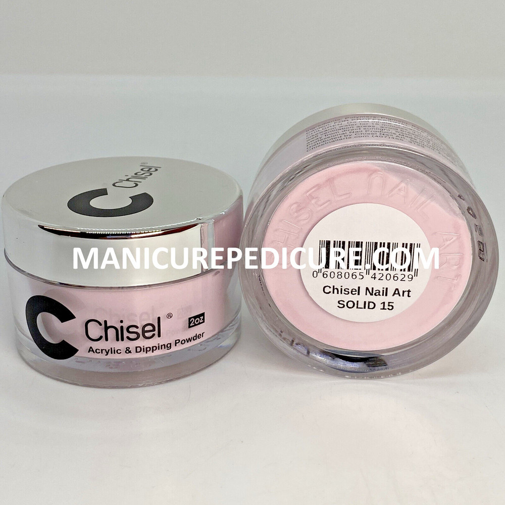 Chisel Nail Art 2 in 1 Acrylic & Dipping Powder 2 Oz - Solid 15