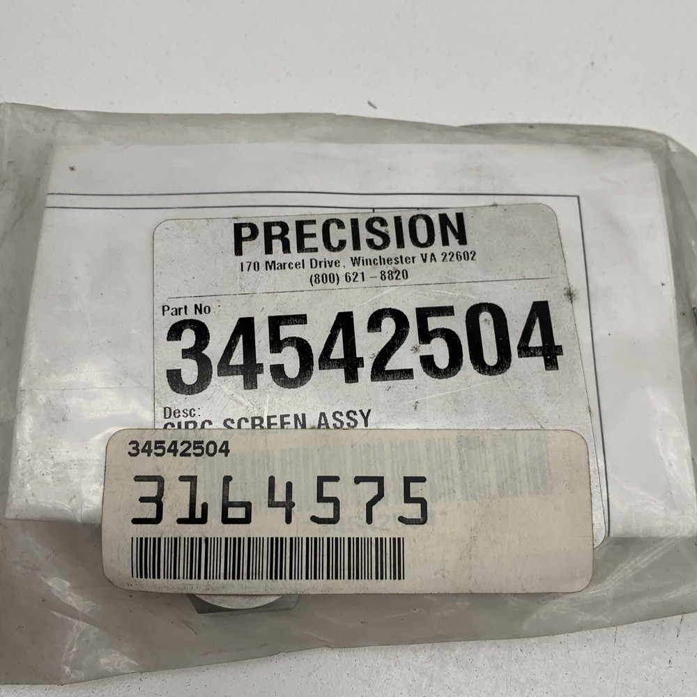 Precision 34542504 3164575 Circular Screen Assembly