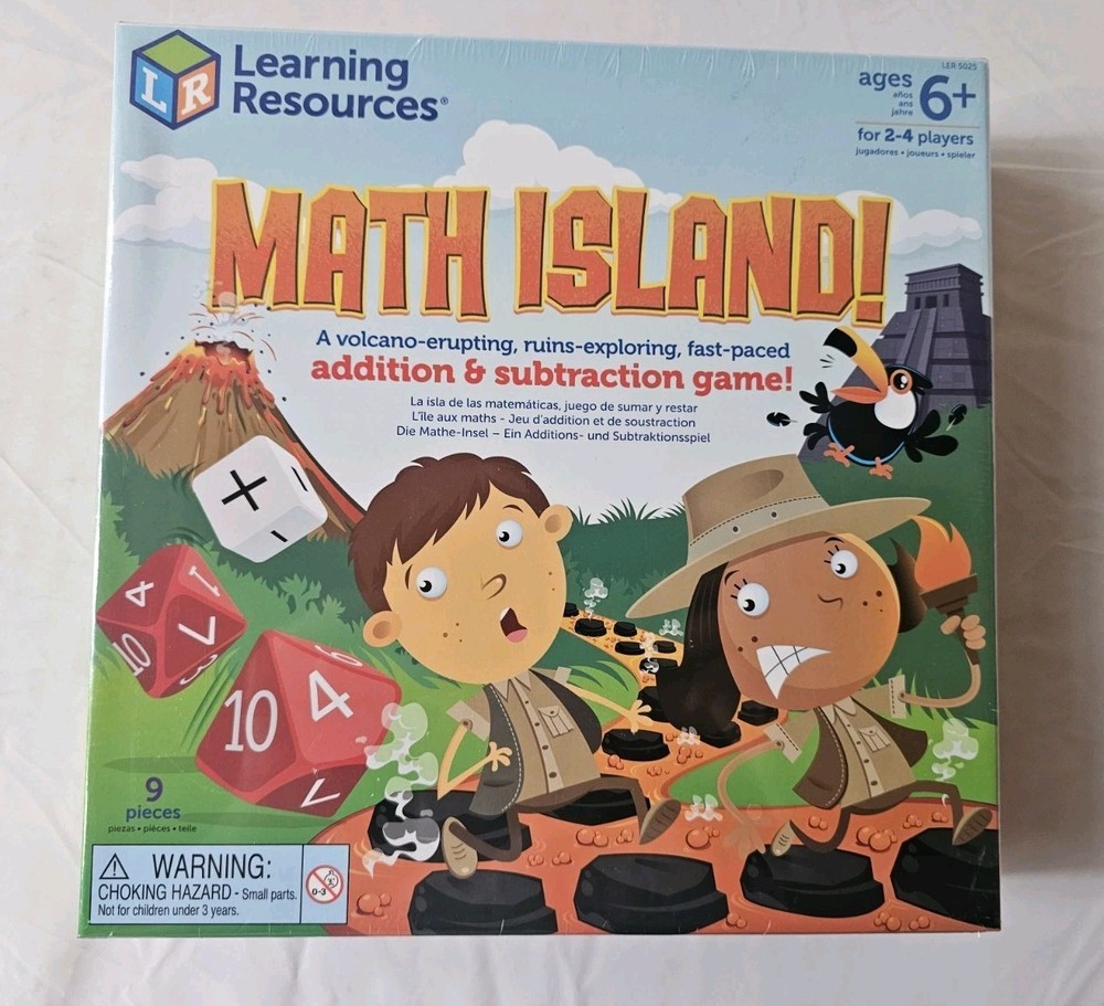Learning Resources Math Island Addition & Subtraction Game Ages 6+ SEALED