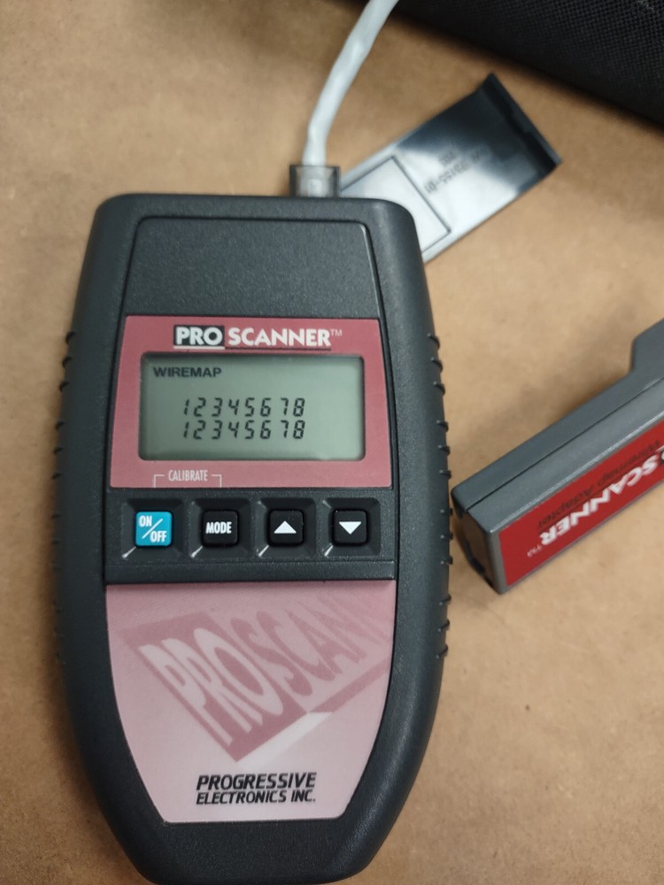 Fluke networks Microtest Microscanner Pro Cable Tester + WIREMAP adapter + case