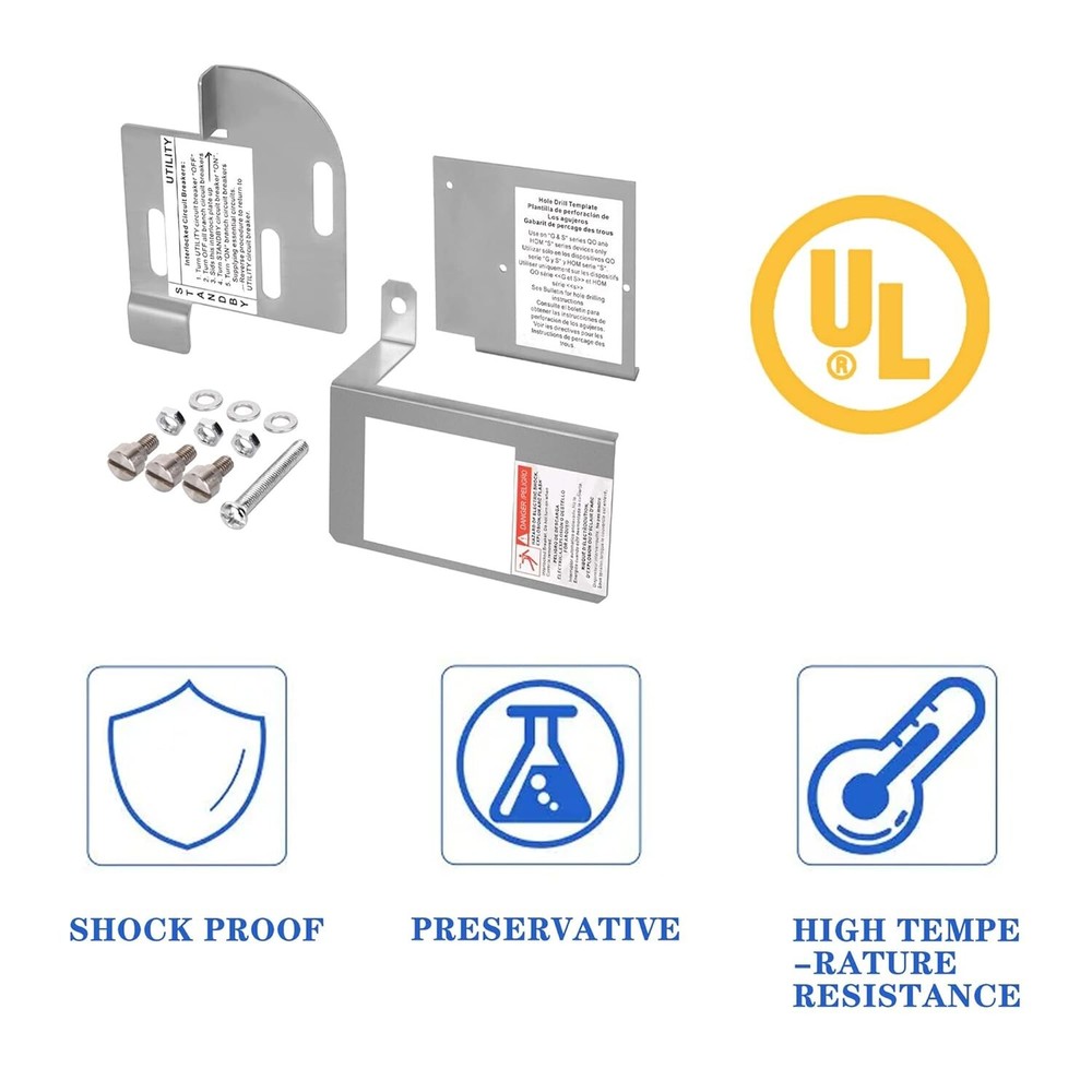 Homeline Generator Interlock Kit for 150A-225A Load Centers - Safe, Durable &...