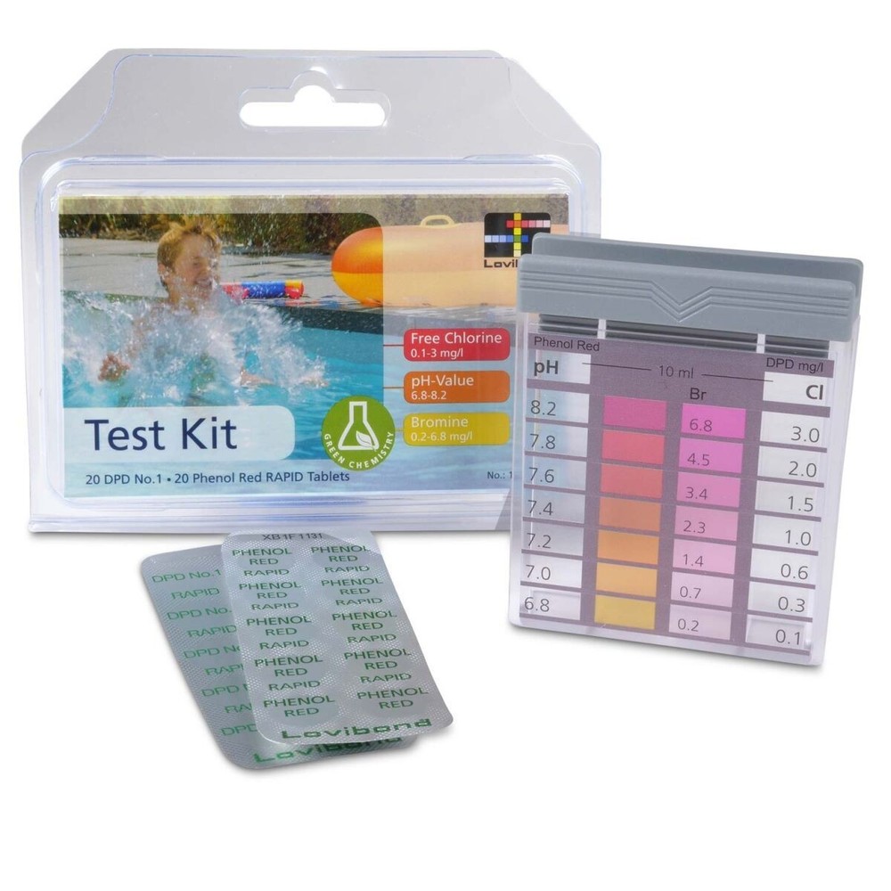 Blister pack for pool tester chlorine/pH - refill pack replacement tablets