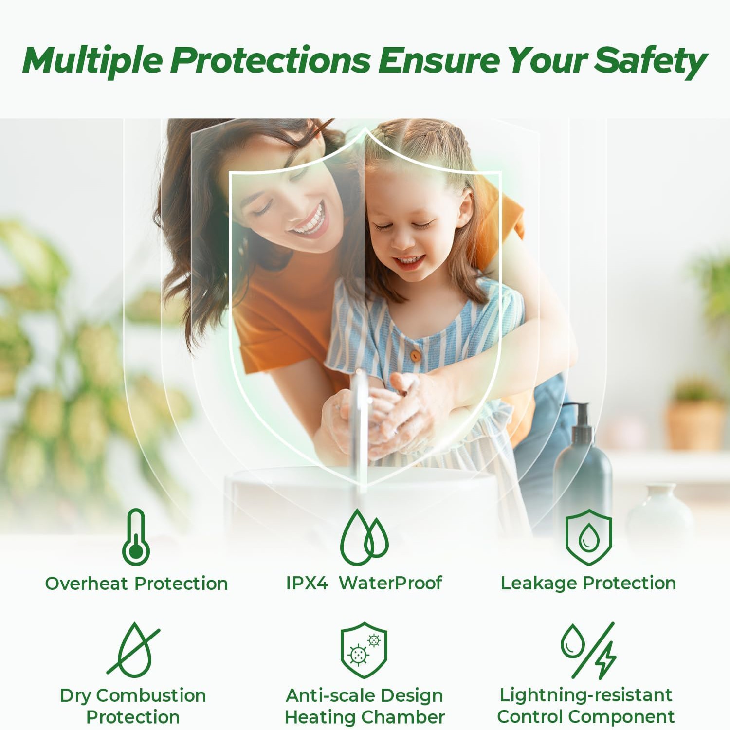 FOGATTI 4 Gal Electric Mini Tank Water Heater Instant Hot Boiler Compact 1440W