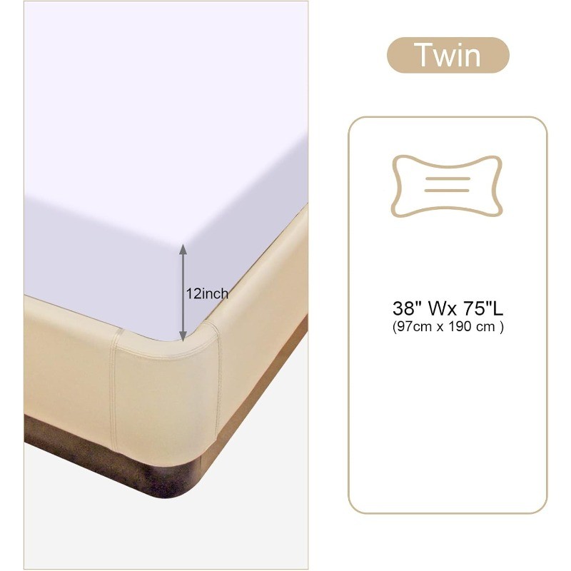 Pack Bedding Twin Fitted Sheets Bulk Fitted Twin Size Bottom Sheets