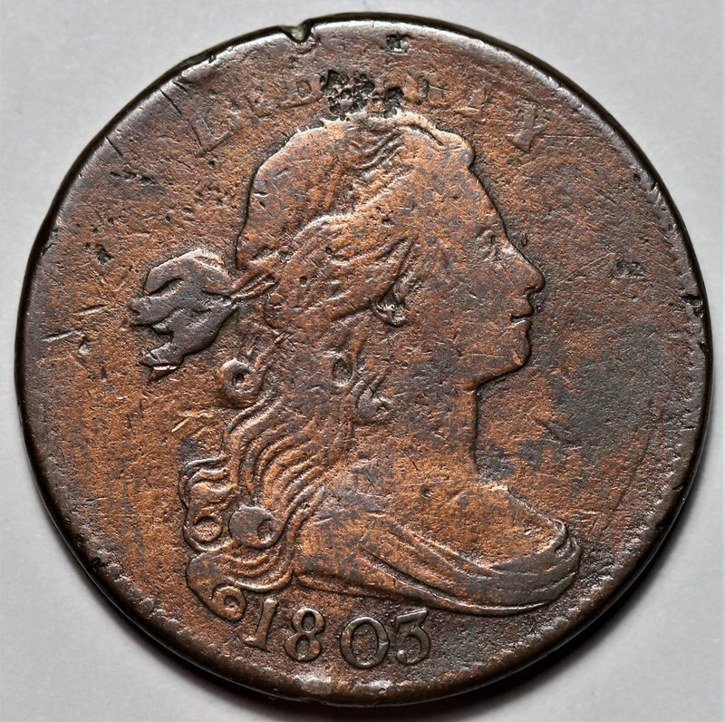 1803 Draped Bust Large Cent - US 1c Copper Coin