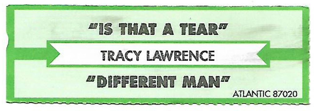 Tracy Lawrence, Is That a Tear/Different Man, Jukebox Label 45