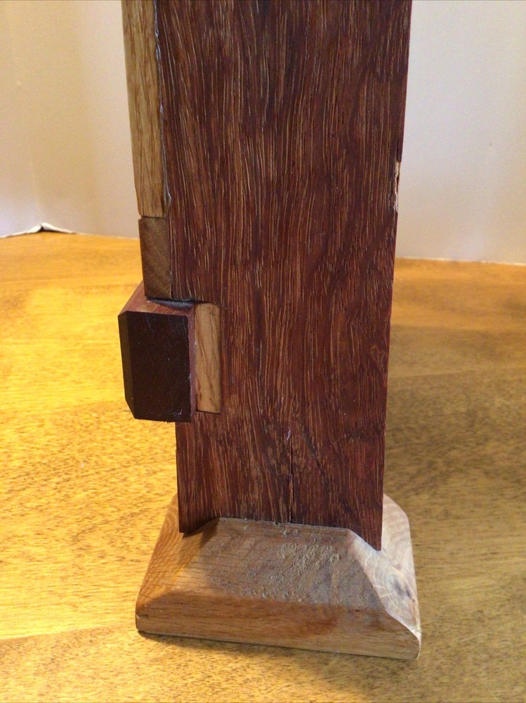Beautiful Handcrafted Wood Pendulum Shelf Clock Signed