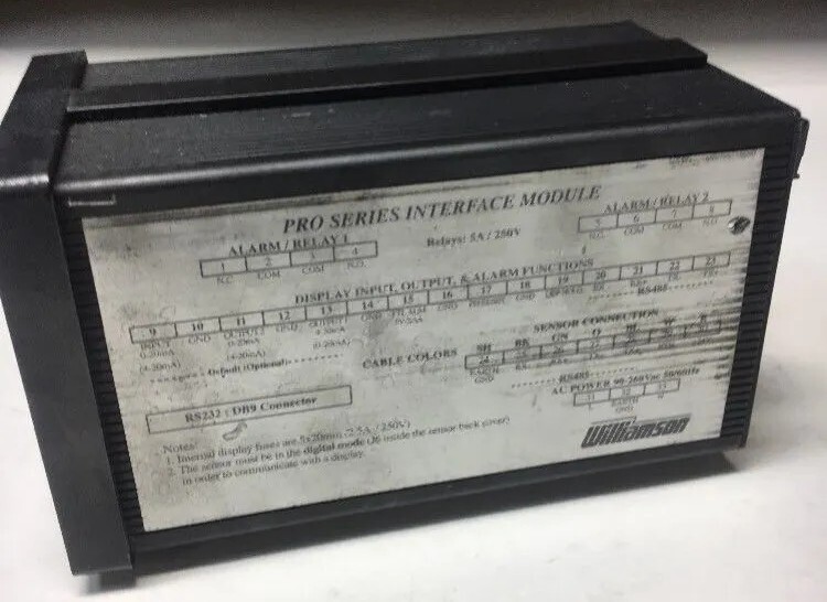 Preowned Williamson Pro Series Interface Module Model #23 90-260VAC Warranty!