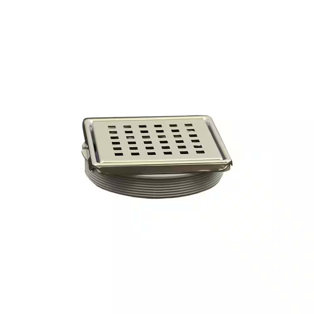 Everbilt Shower System 4 in. Brushed Chrome Drain Grate