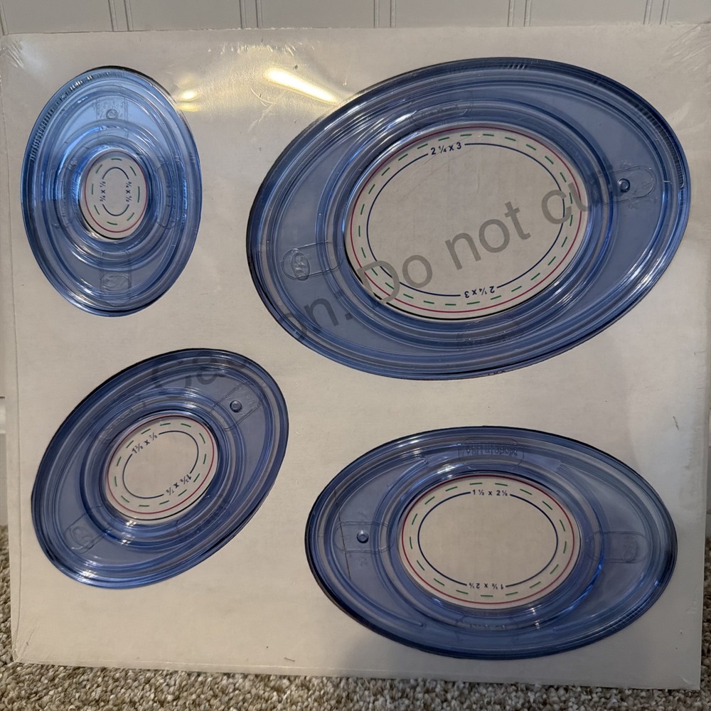 New Creative Memories Custom Cutting System 12 inch Patterns & Oval Patterns