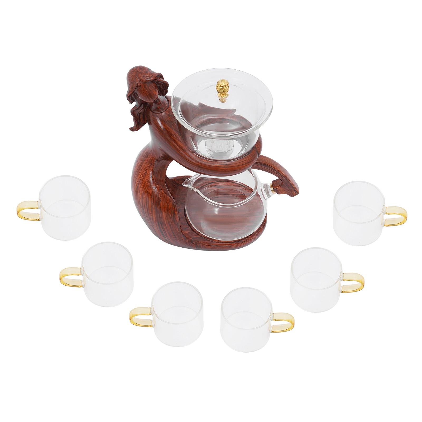 NEW Teapot Set, Semi Automatic Tea Set, Tea Set with 6 Small Cups
