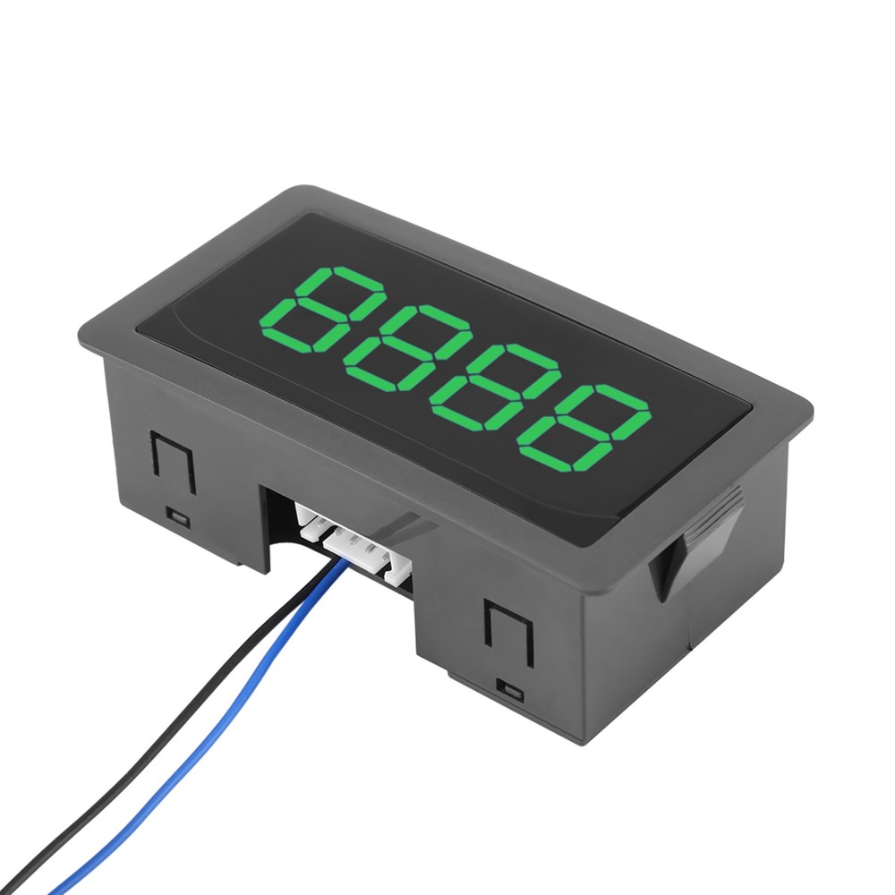Green DC LED Digital Display 4 Digit 0-9999 Up/Down Plus/Minus Panel WT