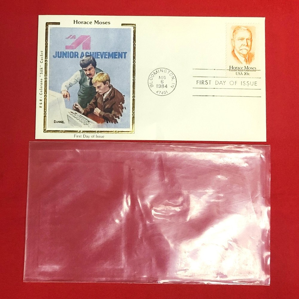 First Day of Issue Horace Moses Stamp Cache Envelope