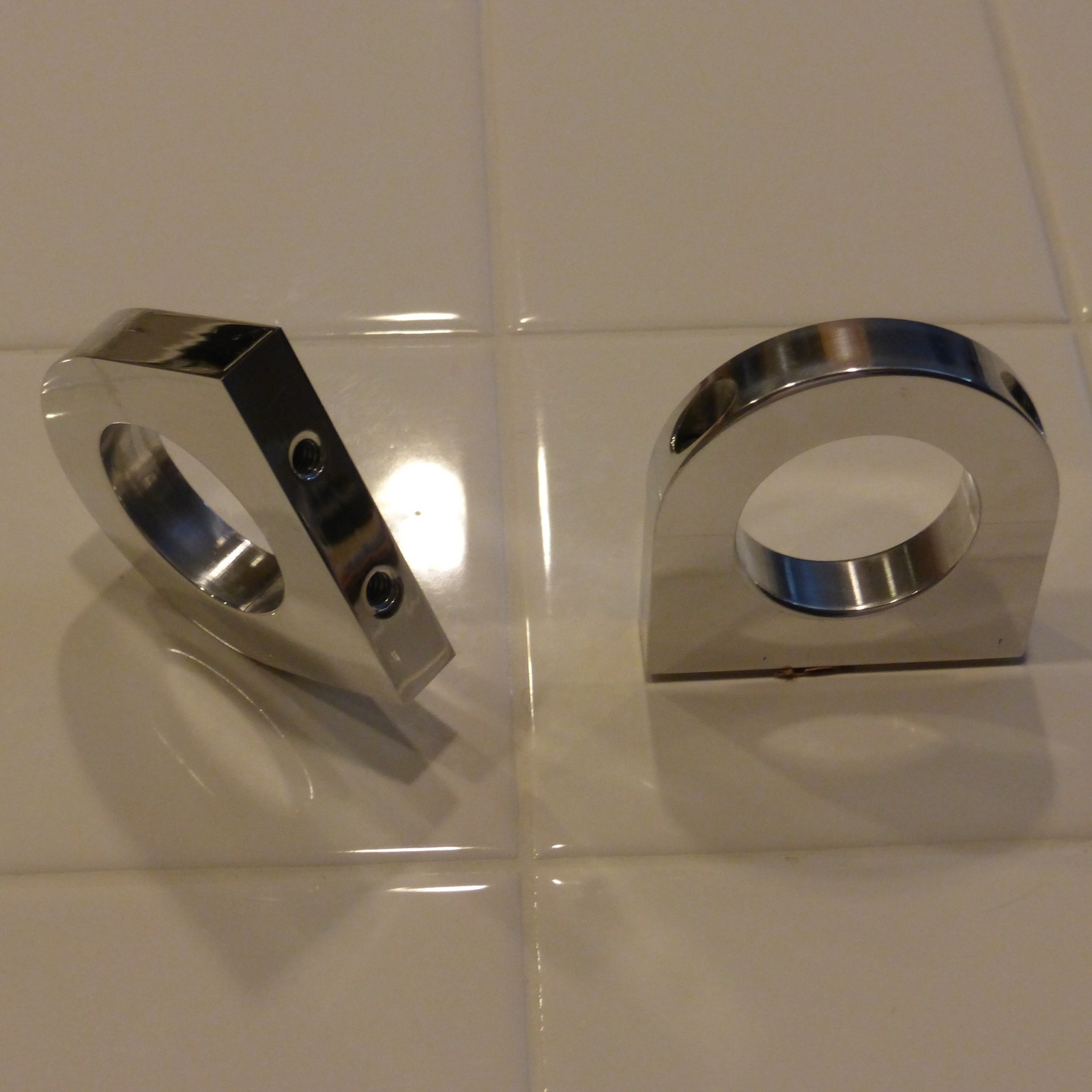 Billet aluminum bolt on clamp bracket 1" roll cage tubing ATV tube clamp EACH