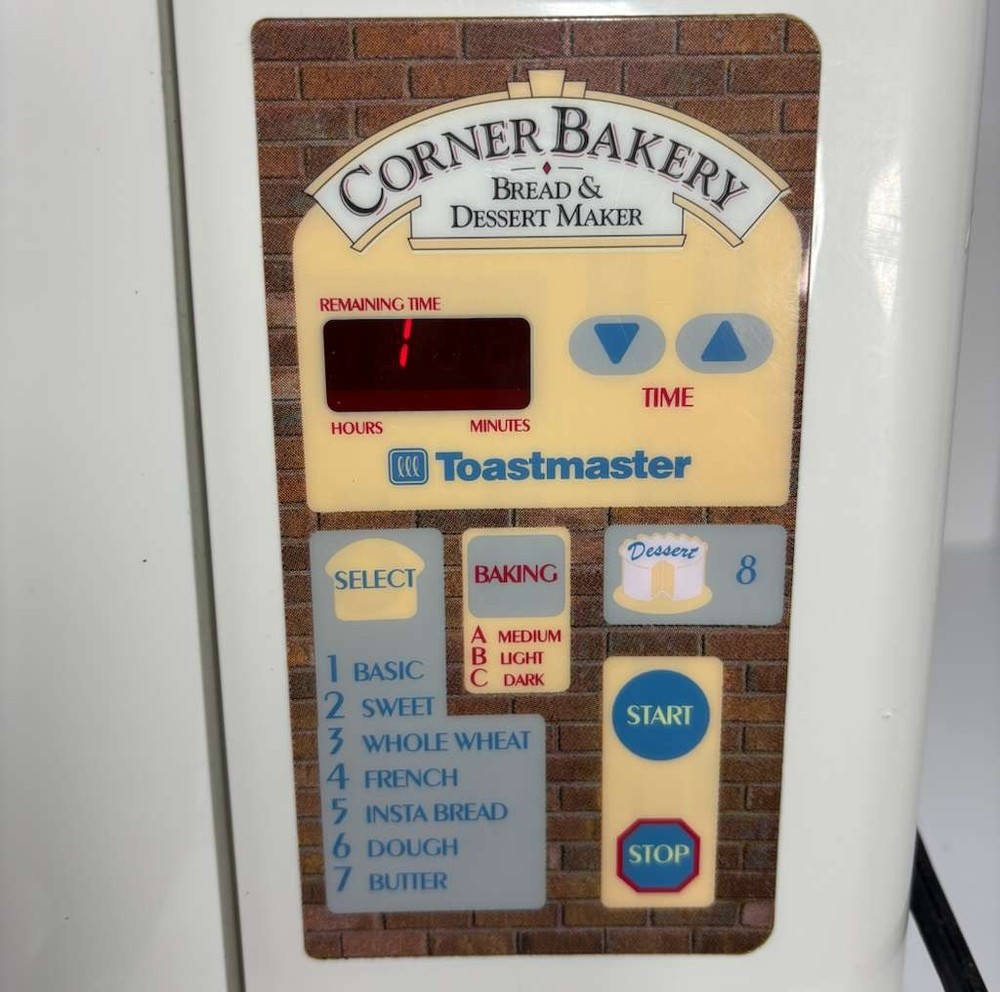 Toastmaster Corner Bakery Breads & Dessert MODEL 1183 TESTED WORKING
