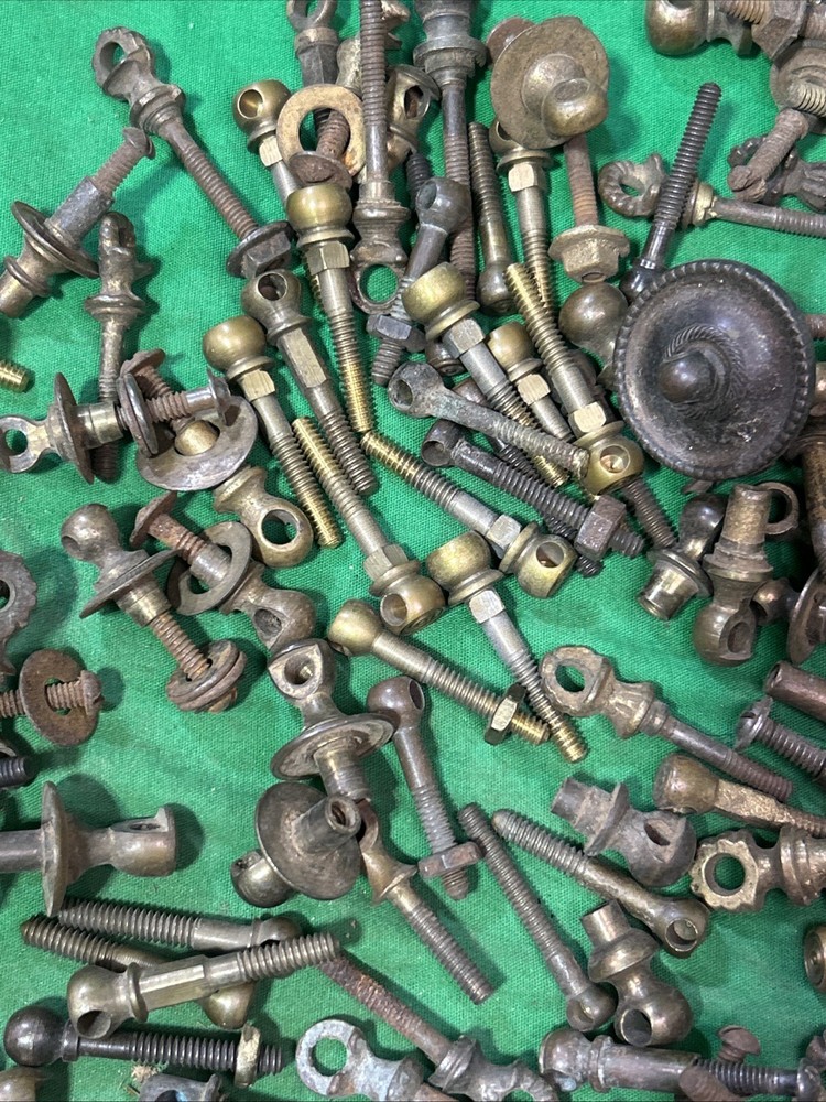 Solid Metal & Brass Antique Drawer Pull Bail Post 120 Plus