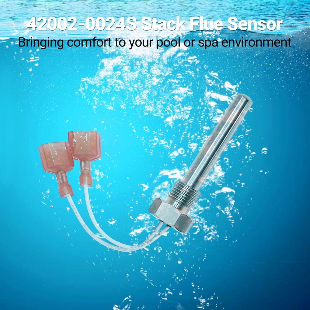 Funmit 42002-0024S Stack Flue Sensor Replacement for Pentair Sta-Rite Silver