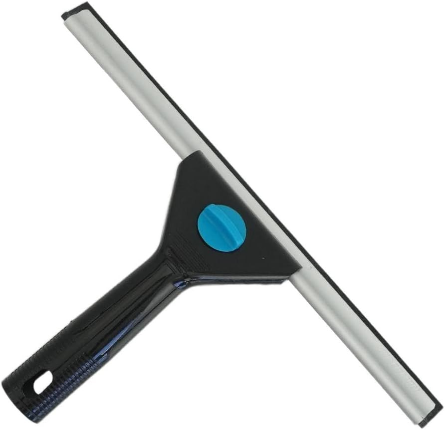 12 Inch All Purpose Window Squeegee - Lightweight Durable Plastic Handle -Alumin