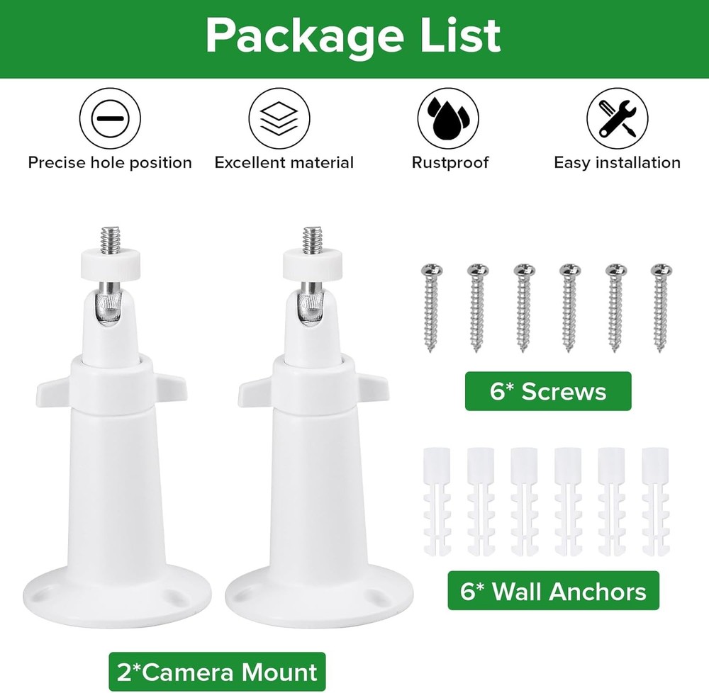 2Pack Security Camera Mounting Bracket for eufy Solocam S220/C210, eufyCam...