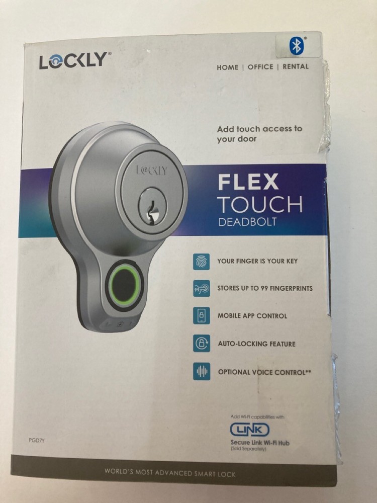 LOCKLY- FLEX TOUCH DEADBOLT-finger print deadbolt lock (HA2034254)