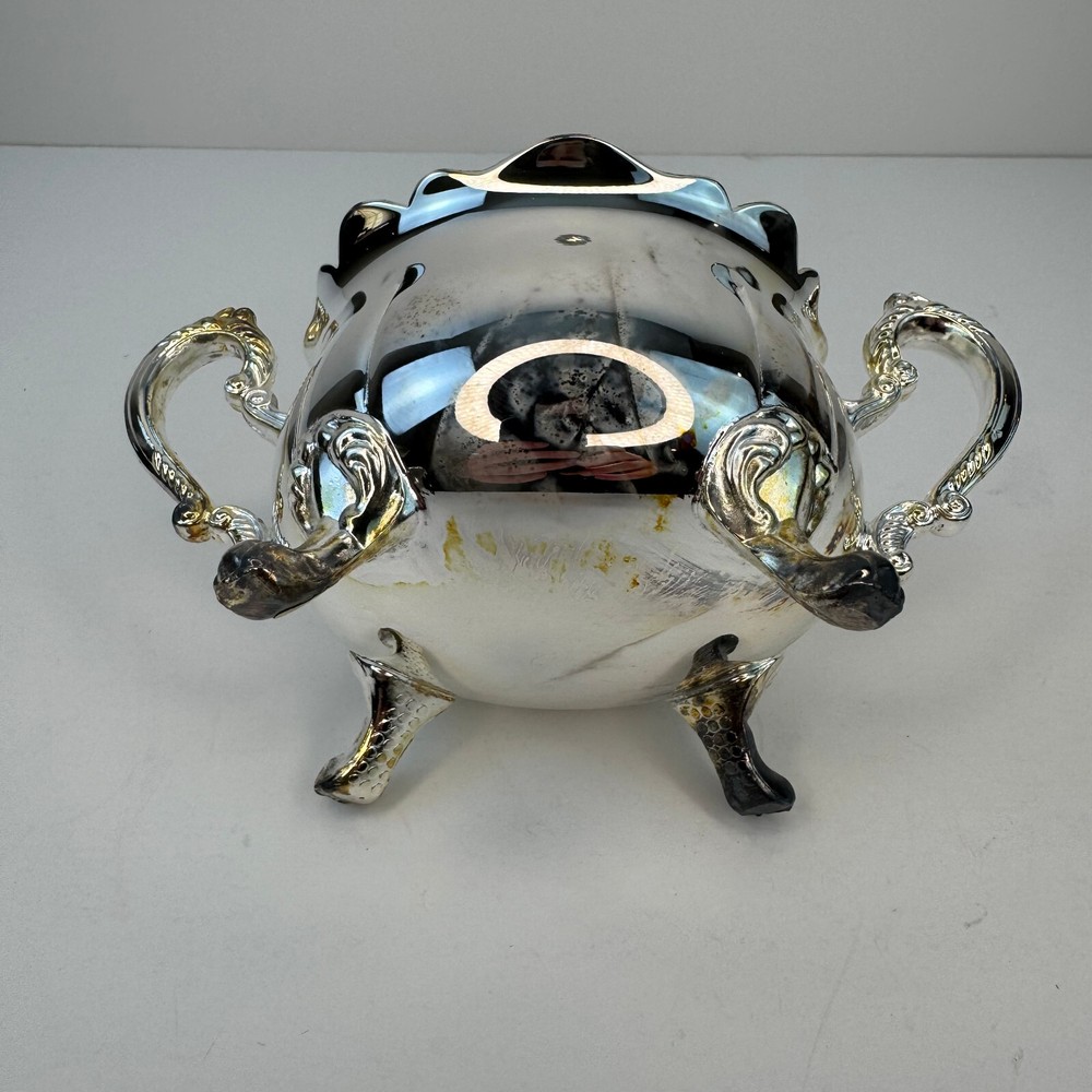 New Elegance in Silver Silver-Plated Princess 4 Pcs Tea & Coffee Set w/ Tray