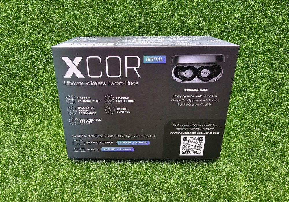 AXIL XCOR Digital Wireless Tactical Earbuds w/ Touch Controls & Charging Case