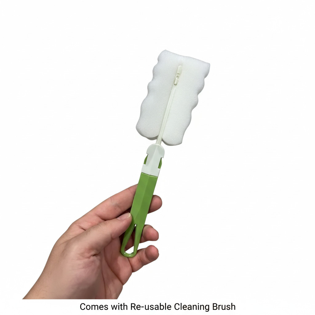 2026 Barista Bear Cup Limited Edition Glass With Straw Free Brush Gift 500 ML